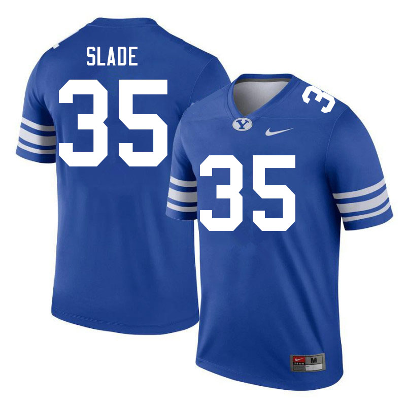 Men #35 Ethan Slade BYU Cougars College Football Jerseys Sale-Royal - Click Image to Close